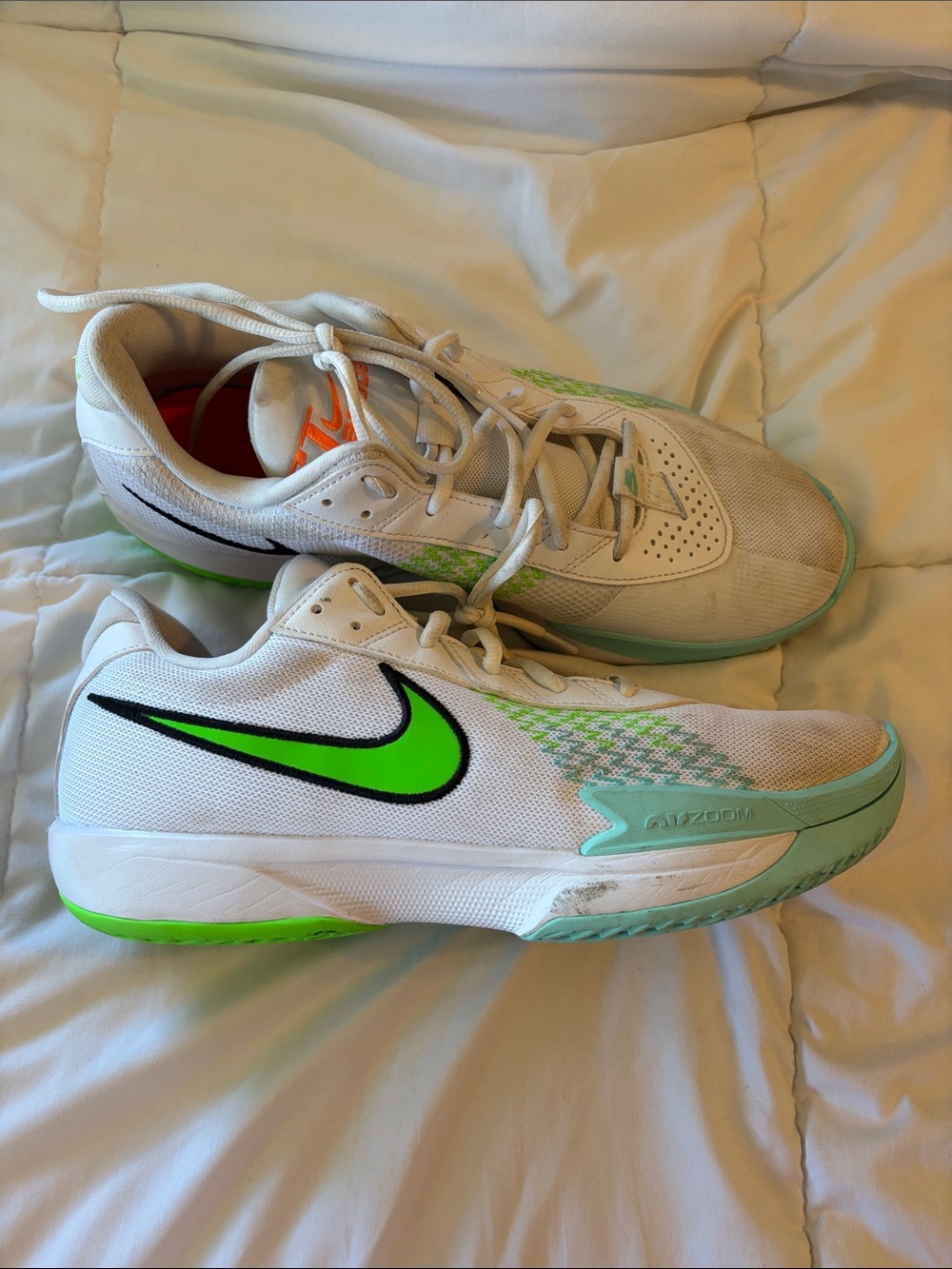 Nike G.T. Cut Academy Sneakers white/turquoise/black/green M 12